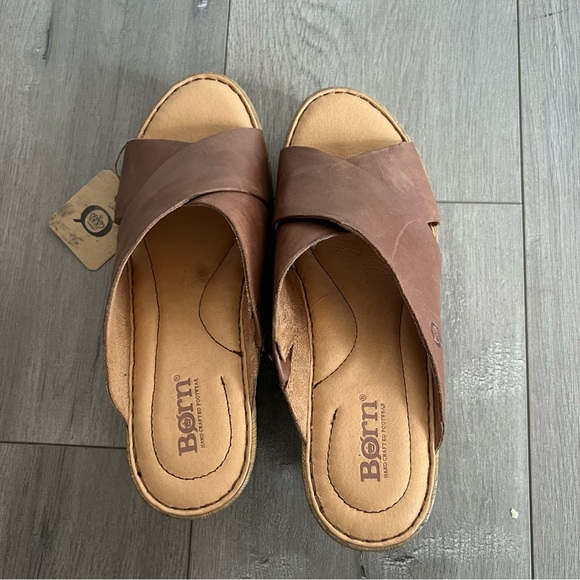 NWT Born Nora Shoes Women’s Sz 8 Platform Heels Leather - Picture 4 of 8